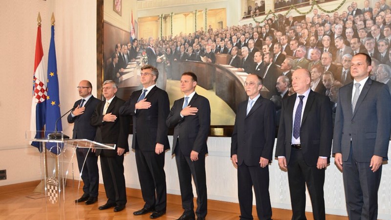 Predsjednik Vlade Andrej Plenković na svečanom primanju u prigodi Dana Hrvatskoga sabora